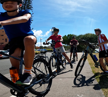 youth on electric bikes